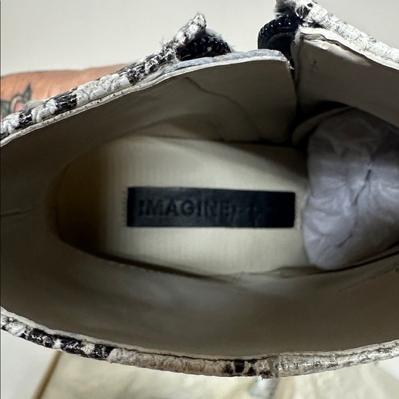 Vince Camuto Imagine IM-Quiana Leather Snakeskin Pattern Ankle Boots withDustbag - Picture 7 of 12